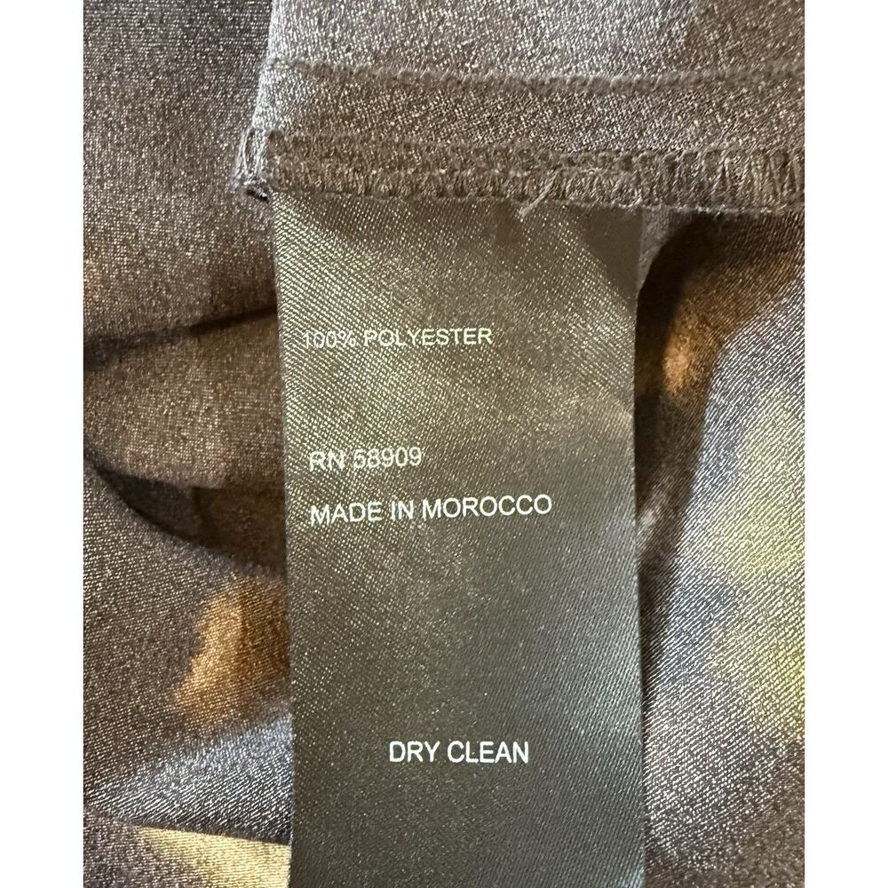 NWT Gianni Bini Charlie Blur Satin Black Desert Mini Skirt Womens Size Small $79 - Picture 11 of 15